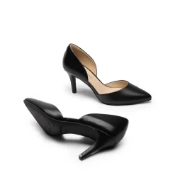 Women’s Sophisticated V-Cut Mid Heel Pumps
