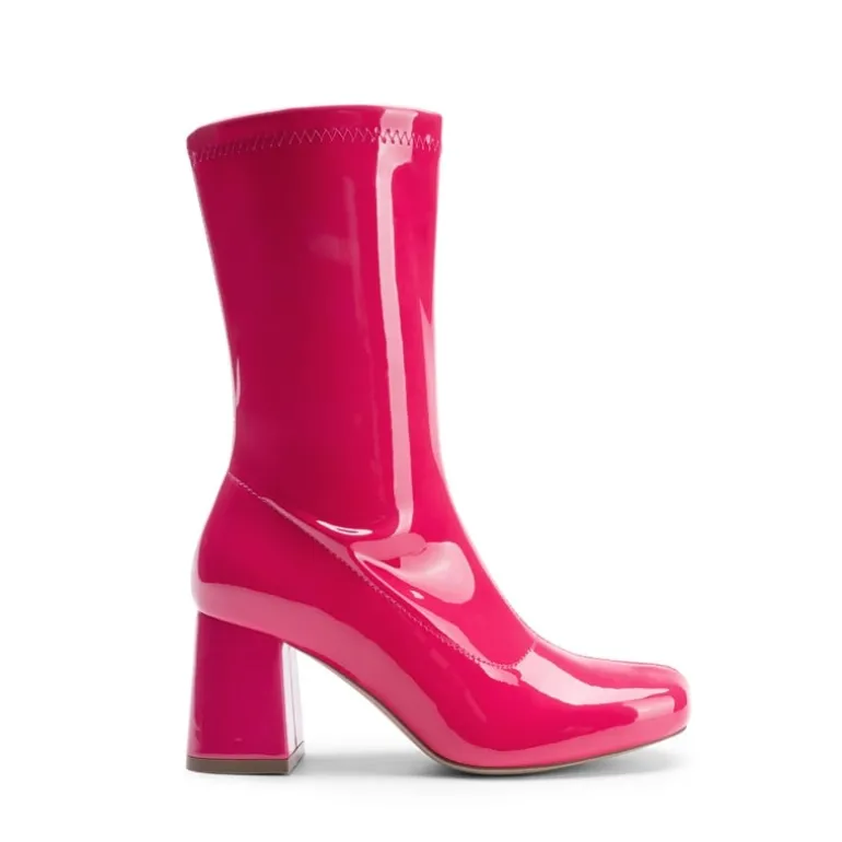 Women’s Square-Toe Block Heel Go-Go Boots