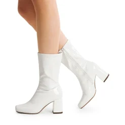 Women’s Square-Toe Block Heel Go-Go Boots