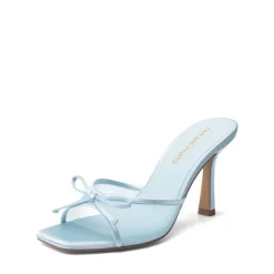 Women’s Square Toe Bow Mules with Cushioned Insole