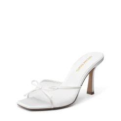 Women’s Square Toe Bow Mules with Cushioned Insole