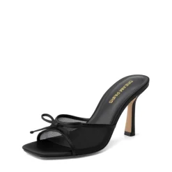 Women’s Square Toe Bow Mules with Cushioned Insole