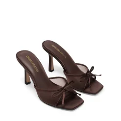 Women’s Square Toe Bow Mules with Cushioned Insole