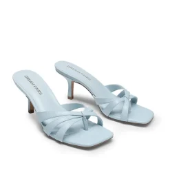 Women’s Square Toe Heels with Crossover Straps
