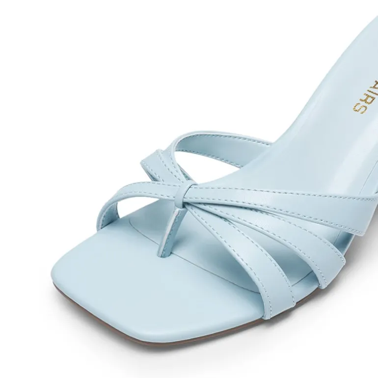 Women’s Square Toe Heels with Crossover Straps