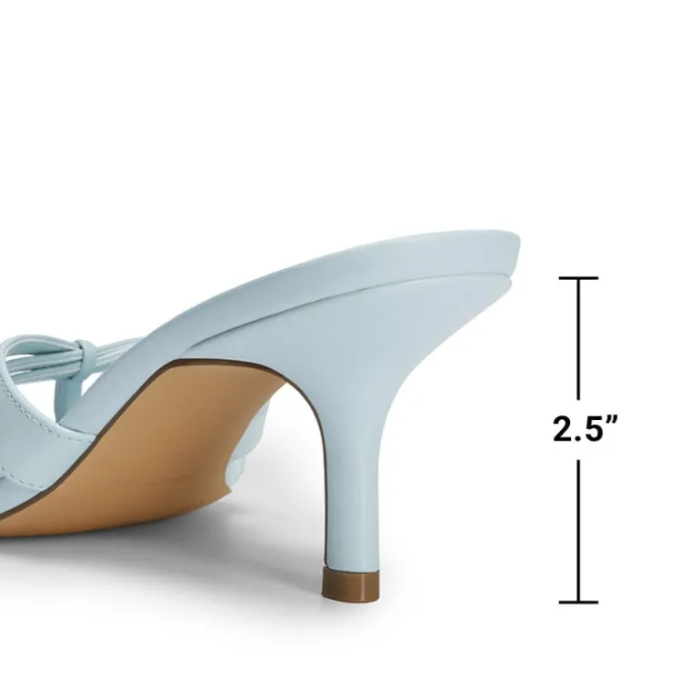 Women’s Square Toe Heels with Crossover Straps