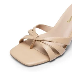 Women’s Square Toe Heels with Crossover Straps