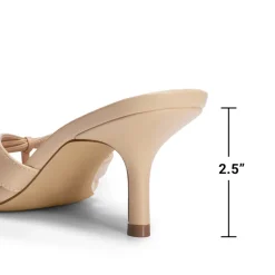 Women’s Square Toe Heels with Crossover Straps