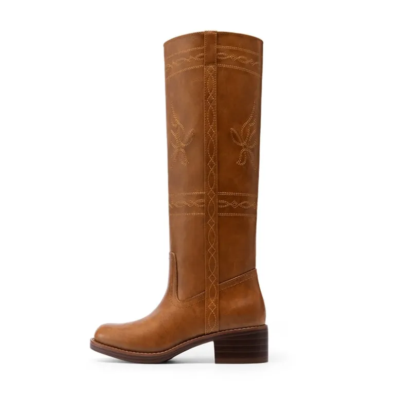Women’s Square Toe Knee-High Western Boots