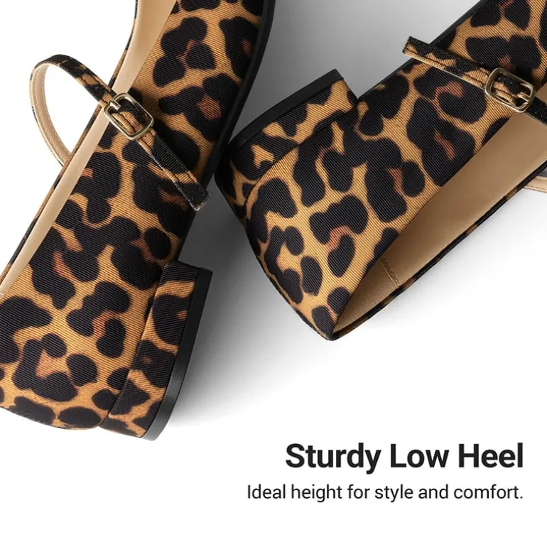 Women's Square-Toe Mary Jane Flats