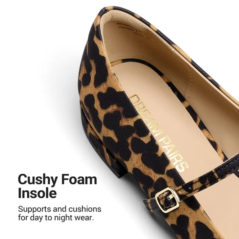 Women's Square-Toe Mary Jane Flats