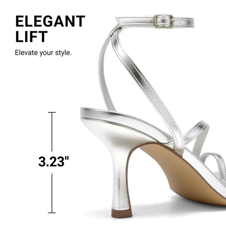 Women's Square-Toe Thong Kitten Heel Sandals