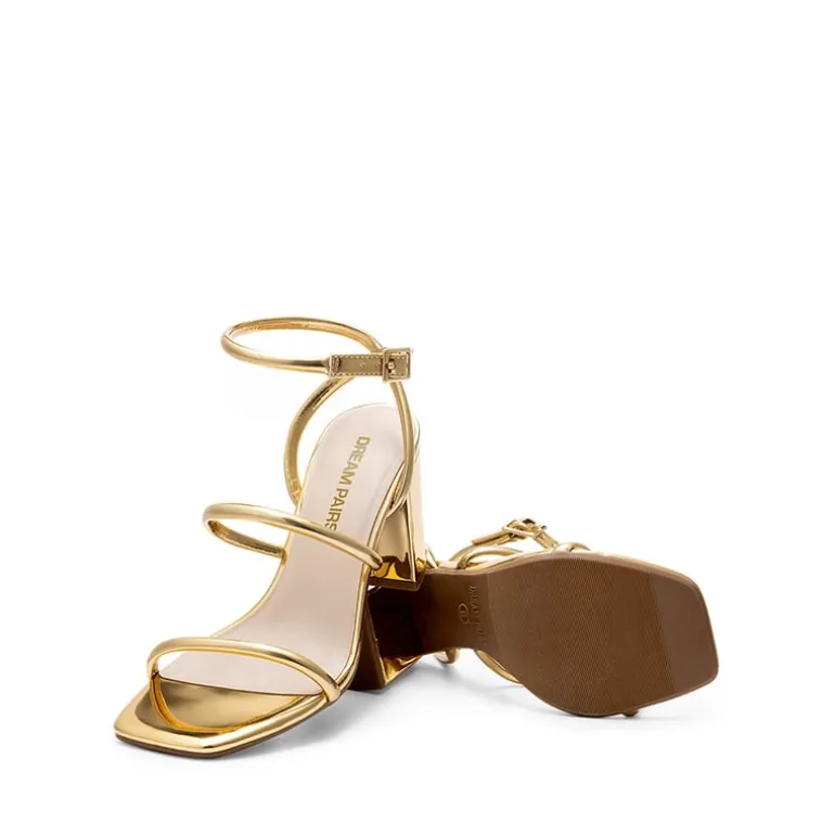 Women’s Strappy Chunky Heel Summer Sandals