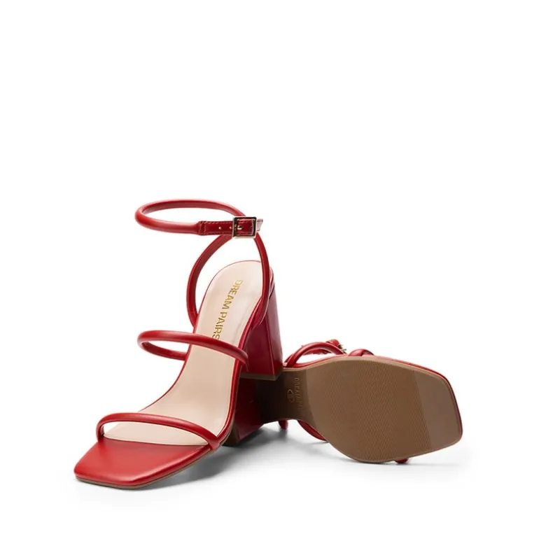 Women’s Strappy Chunky Heel Summer Sandals