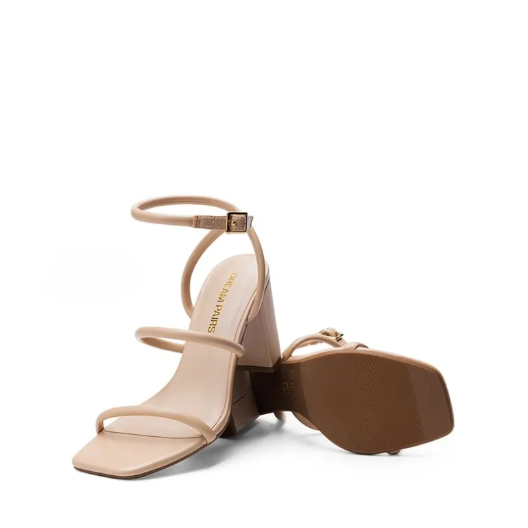 Women’s Strappy Chunky Heel Summer Sandals