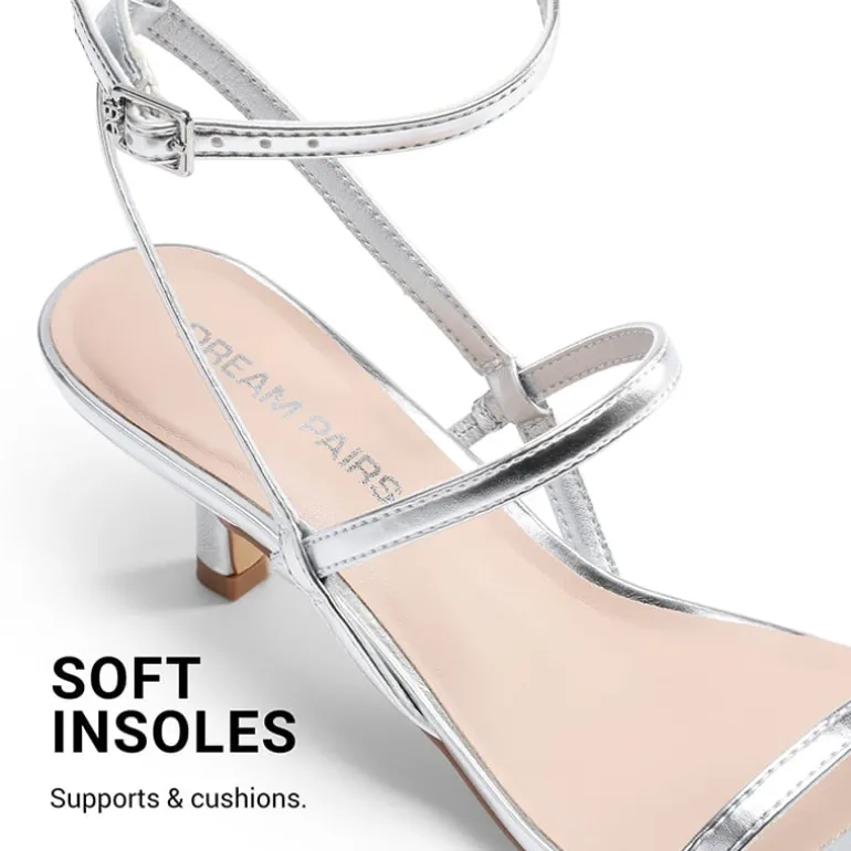 Women’s Strappy Kitten Heel Sandals