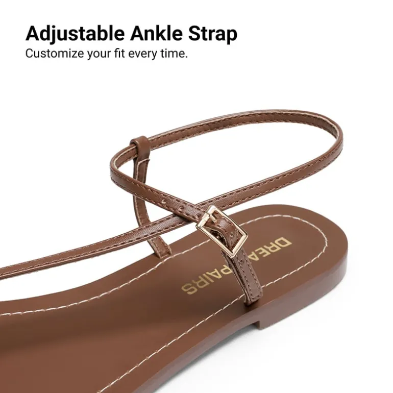 Women’s Strappy Sandals with Metal Accents