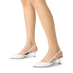 Women’s Streamlined Kitten Heel Slingback Sandals