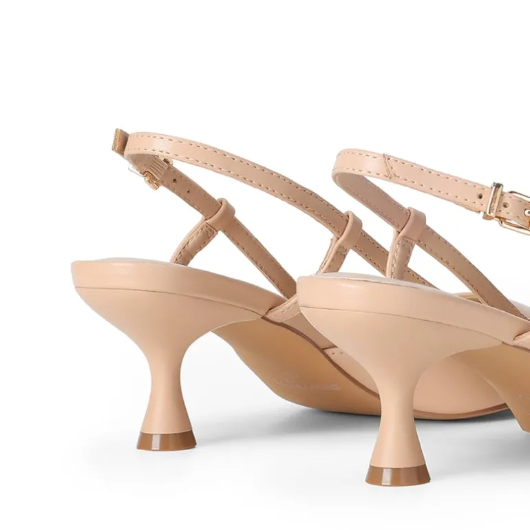 Women’s Streamlined Kitten Heel Slingback Sandals