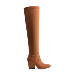 Women’s Stretch-Fit Pointed-Toe Block Heel Boots