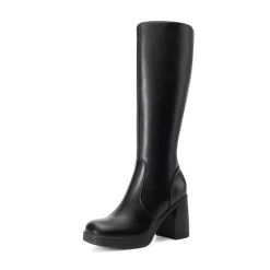 Women’s Stretchy Knee-High Platform Boots