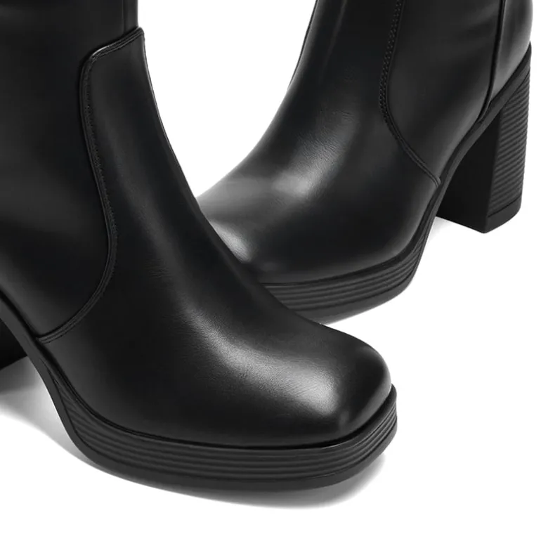Women’s Stretchy Knee-High Platform Boots
