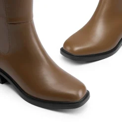 Women’s Stretchy Square-Toe Knee-High Boots