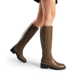 Women’s Stretchy Square-Toe Knee-High Boots