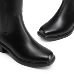 Women’s Stretchy Square-Toe Knee-High Boots