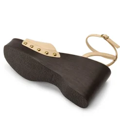 Women’s Studded Square-Toe Boho Wedge Sandals