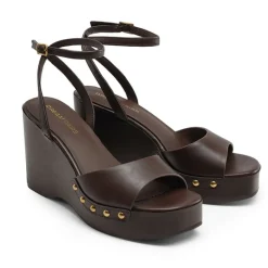 Women’s Studded Square-Toe Boho Wedge Sandals