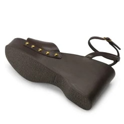 Women’s Studded Square-Toe Boho Wedge Sandals