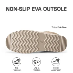 Women’s Suede Wide Toe Platform Slip-On Slippers