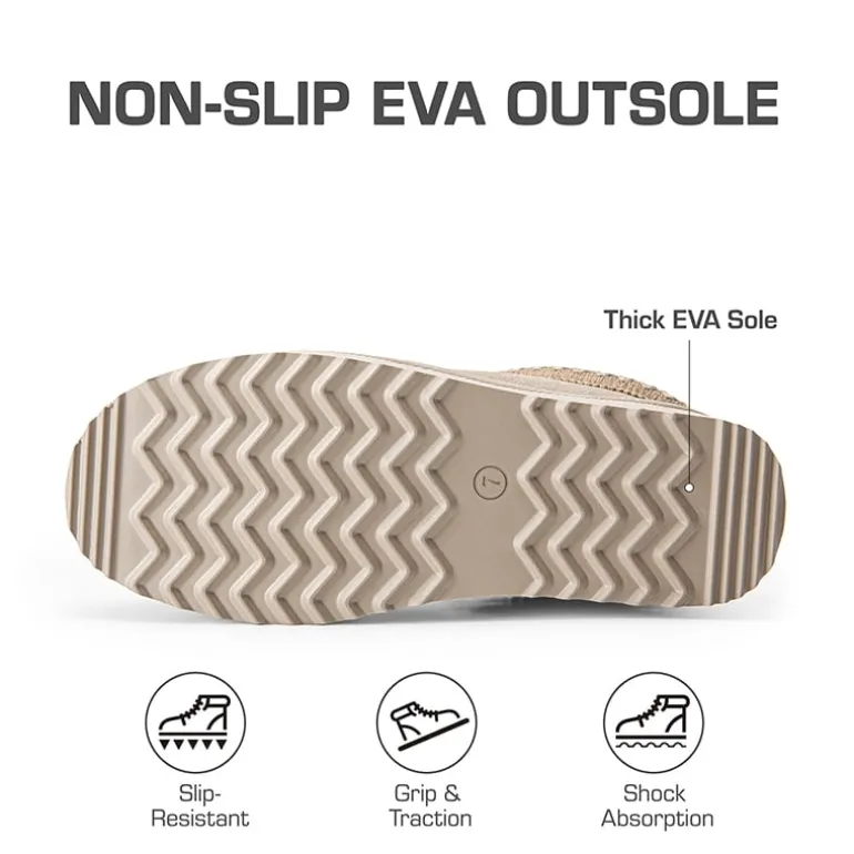 Women’s Suede Wide Toe Platform Slip-On Slippers