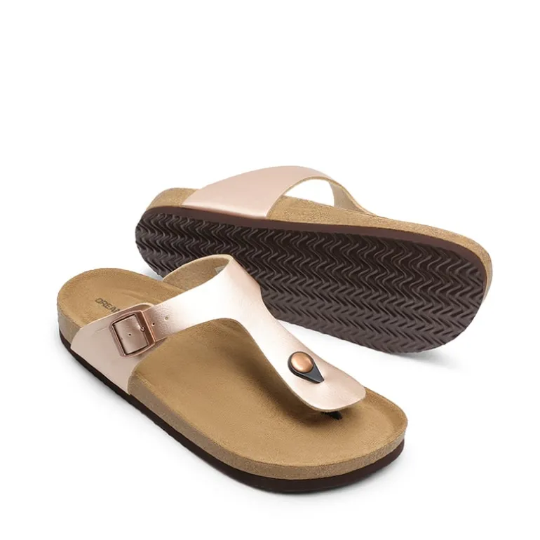Women's Supportive Cork Flip Flops