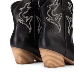 Women’s Vegan Leather Cowgirl Ankle Boots