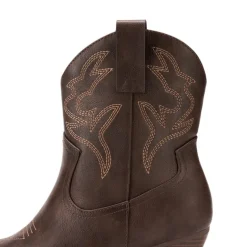 Women’s Vegan Leather Cowgirl Ankle Boots