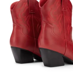 Women’s Vegan Leather Cowgirl Ankle Boots