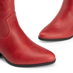 Women’s Vegan Leather Cowgirl Ankle Boots