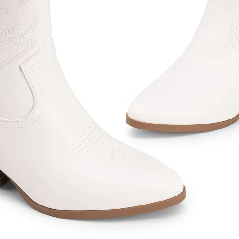 Women’s Vegan Leather Cowgirl Ankle Boots