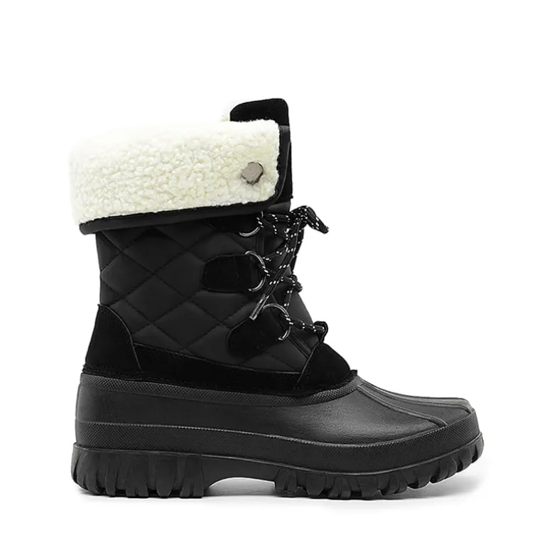 Women’s Waterproof Faux Wool Winter Boots