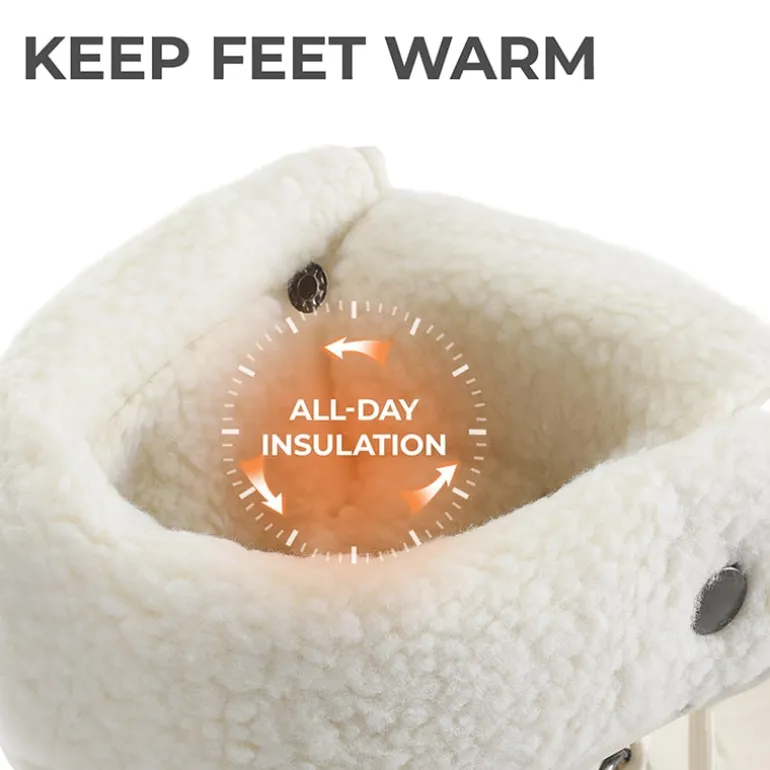 Women’s Waterproof Faux Wool Winter Boots