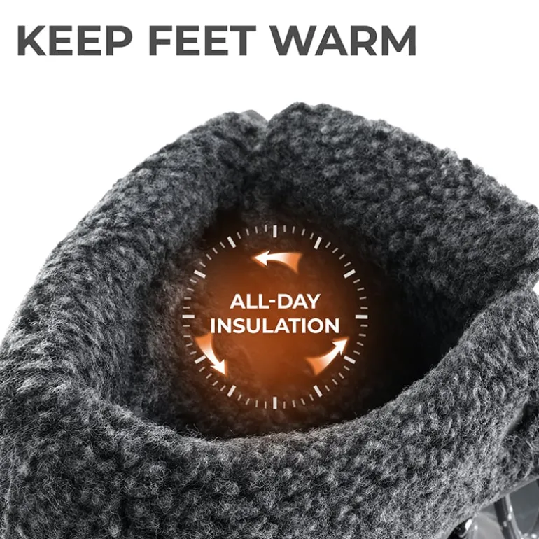 Women’s Waterproof Faux Wool Winter Boots