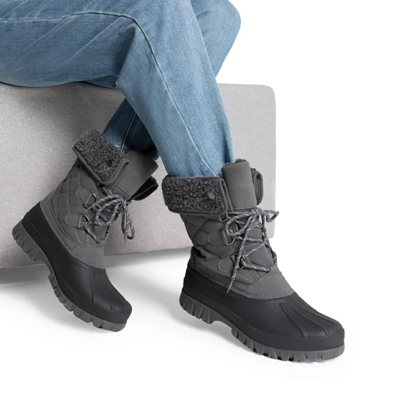 Women’s Waterproof Faux Wool Winter Boots