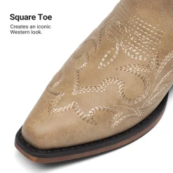 Women's Western Style Embroidered Cowboy Boots