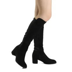 Women’s Wide-Calf Faux Suede Knee-High Boots