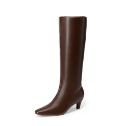 Women’s Wide-Calf Square-Toe Knee-High Boots