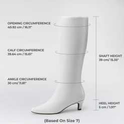 Women’s Wide-Calf Square-Toe Knee-High Boots