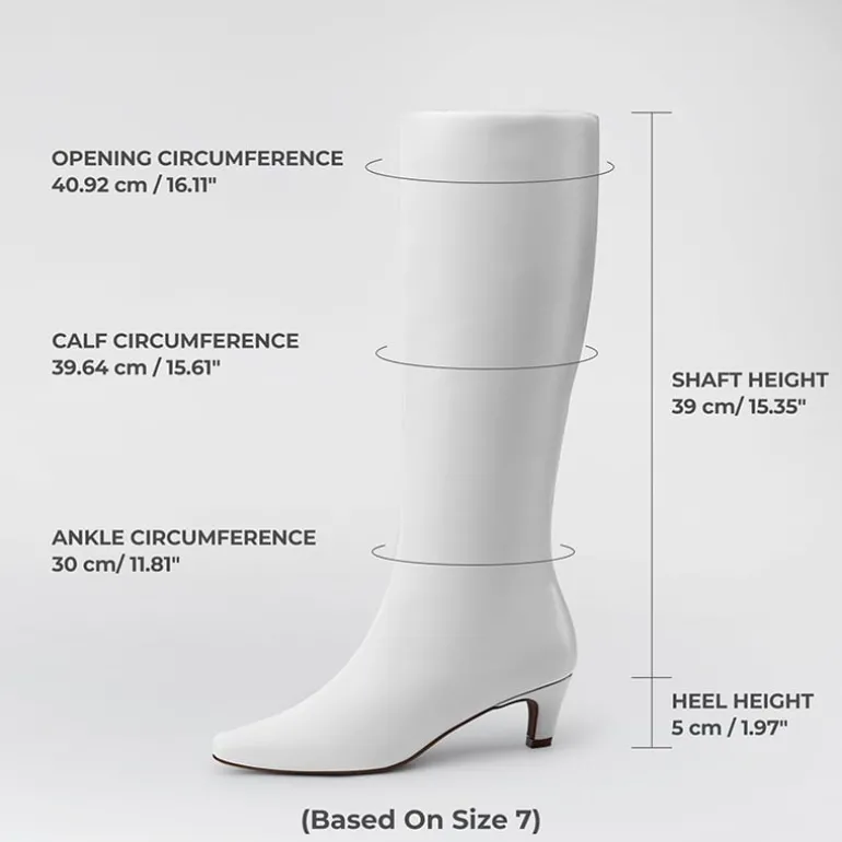 Women’s Wide-Calf Square-Toe Knee-High Boots