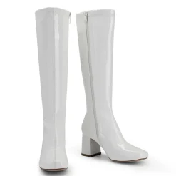 Women’s Wide-Calf Square-Toe Knee Boots